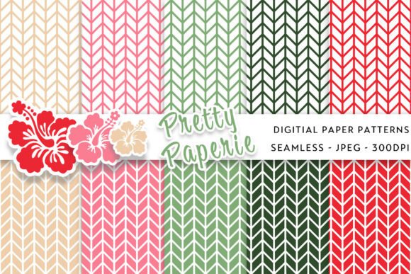 10 Chevron Digital Paper Backgrounds for Modern Projects