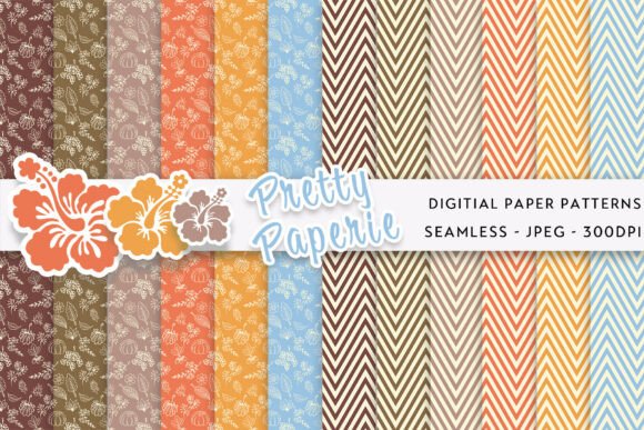 12 Autumn Digital Paper Backgrounds: A Seasonal Palette for Your Projects