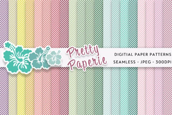 20 Striped Digital Paper Backgrounds: Patterns That Do the Work For You