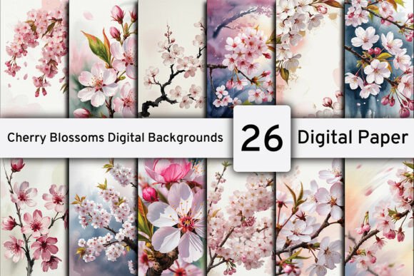 Cherry Blossoms Digital Backgrounds: Your New Creative Secret Weapon