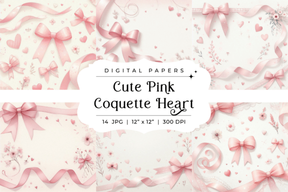 Embracing the Coquette Aesthetic with Pink Heart Backgrounds