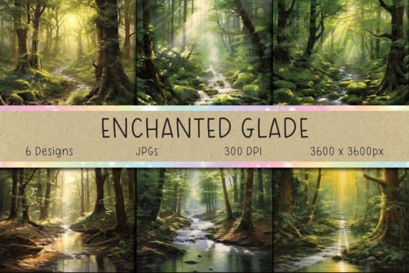 Enchanted Forest Glade Backgrounds: A Designer's Escape