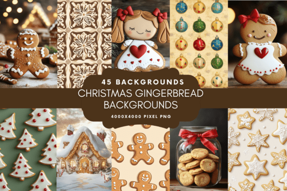 Festive Texture: Mastering Christmas Gingerbread Backgrounds