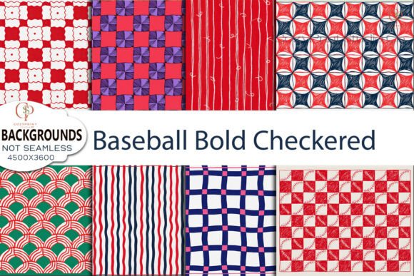 Game-Changing Design: The Power of Baseball Bold Checkered Backgrounds