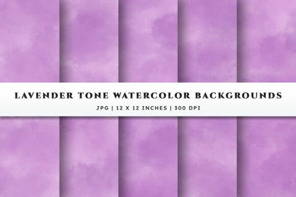 Lavender Tone Watercolor Backgrounds: A Gentle Touch for Modern Design