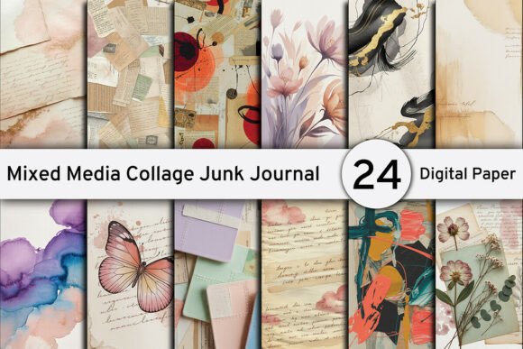 Mixed Media Collage Papers: Effortless Creative Backgrounds