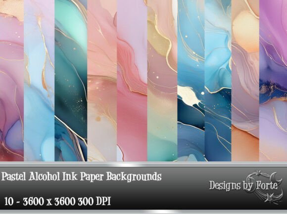 Soft, Fluid Artistry: Unpacking Pastel Alcohol Ink Backgrounds
