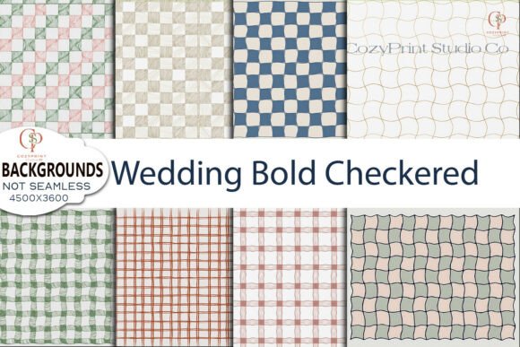 Stunning Wedding Bold Checkered Backgrounds for Your Projects
