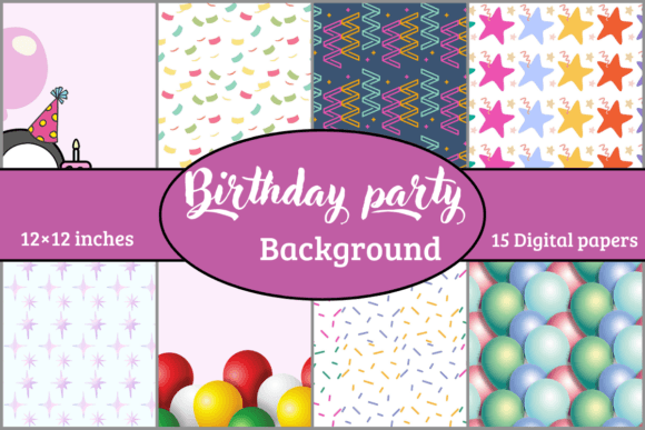 Unwrapping the Party: A Designer's Guide to Birthday Party Backgrounds Digital Paper