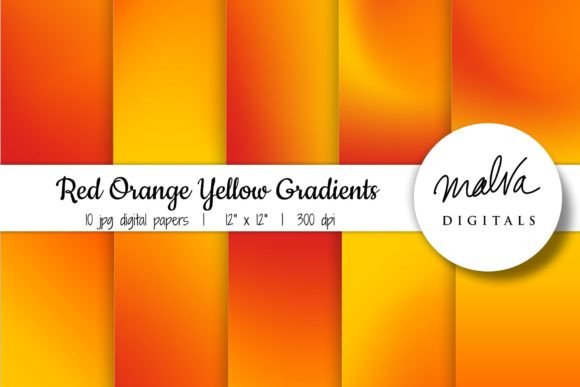 Warm Up Your Projects: Red Orange Yellow Gradient Backgrounds
