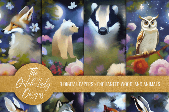 Woodland Night Animals Backgrounds: A Digital Designer's Guide